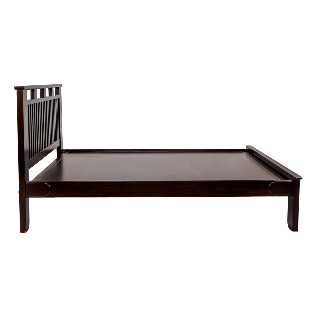Alma Prime Wooden Bed King Size - Light Walnut Finish