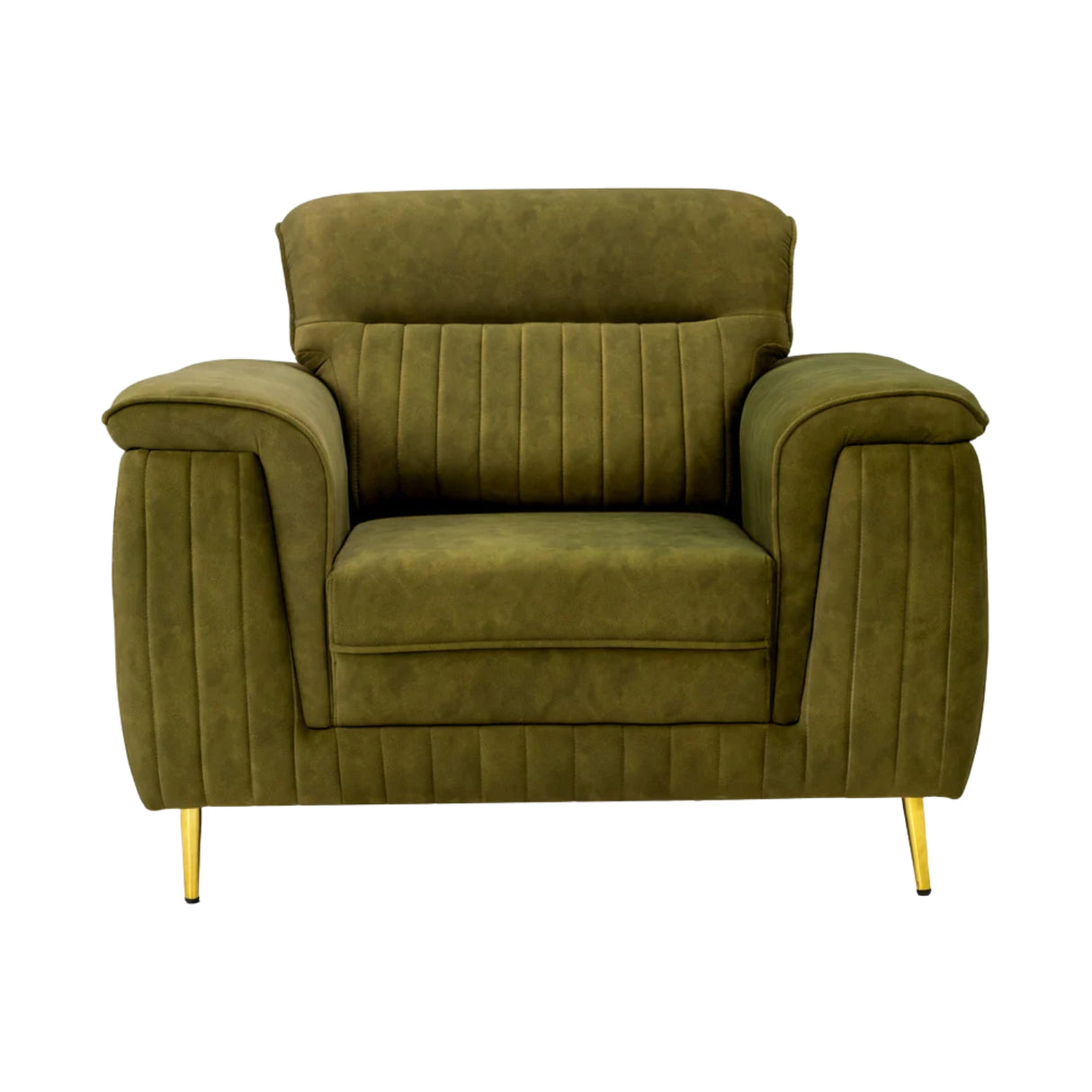 Amster Comfort Fabric Sofa 1-Seater - Green