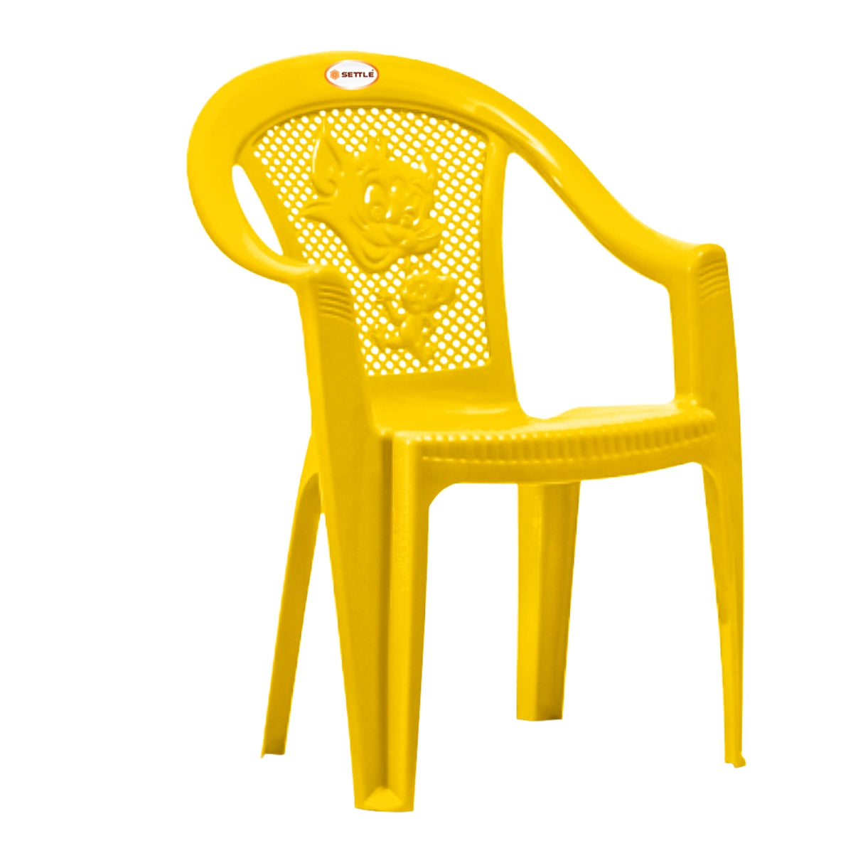 Settle Flex Baby Arm Plastic Chair - Lemon Yellow