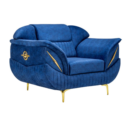 Barcelona Supreme Fabric Sofa 1-Seater - Blue
