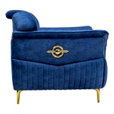 Barcelona Comfort Fabric Sofa Set (3+1+1 Seater) - Blue