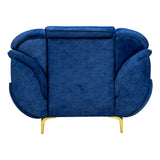 Barcelona Comfort Fabric Sofa Set (3+1+1 Seater) - Blue