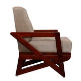Barnet Wooden Sofa 3-Seater - Teak Finish