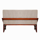 Barnet Wooden Sofa 3-Seater - Teak Finish