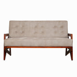 Barnet Wooden Sofa 3-Seater - Teak Finish
