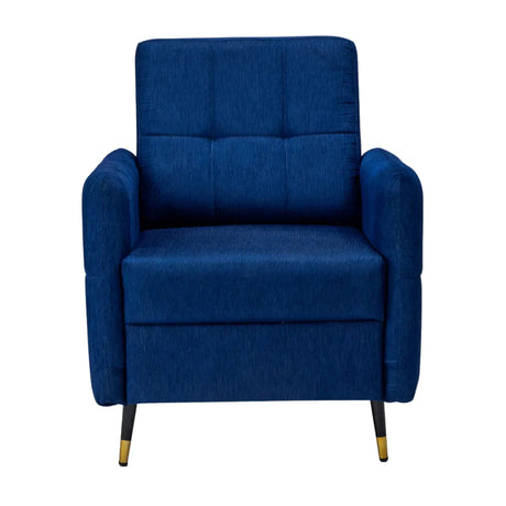 Berlin Contemporary Short Rise Fabric Sofa Set (3+1+1 Seater) - Blue