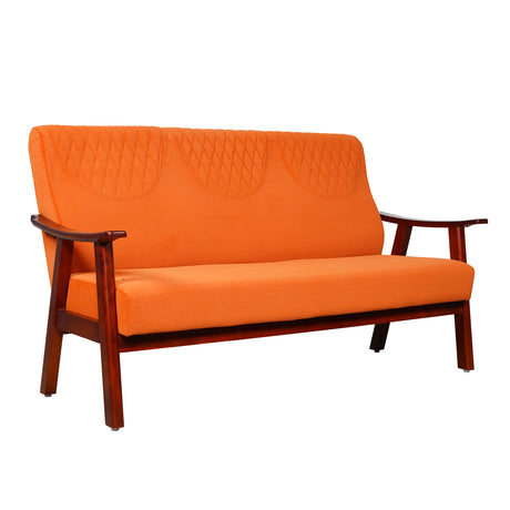 Brentwood Wooden Sofa 3-Seater - Teak Finish