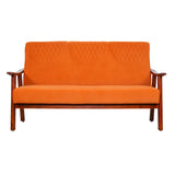 Brentwood Wooden Sofa 3-Seater - Teak Finish