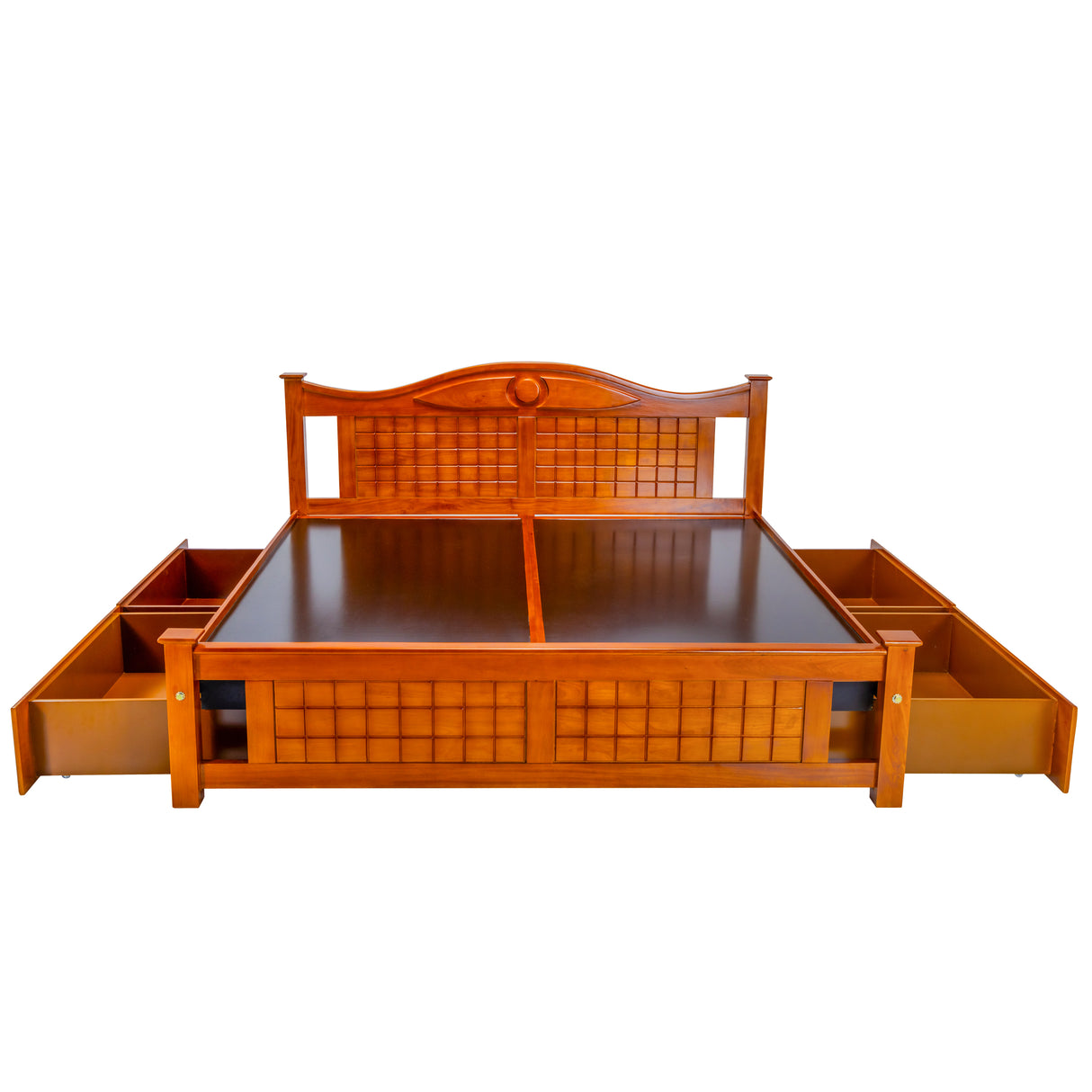 Brampton Wooden Cot King Size - Teak Finish