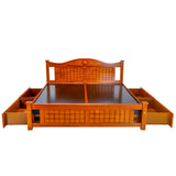 Brampton Wooden Cot King Size - Teak Finish
