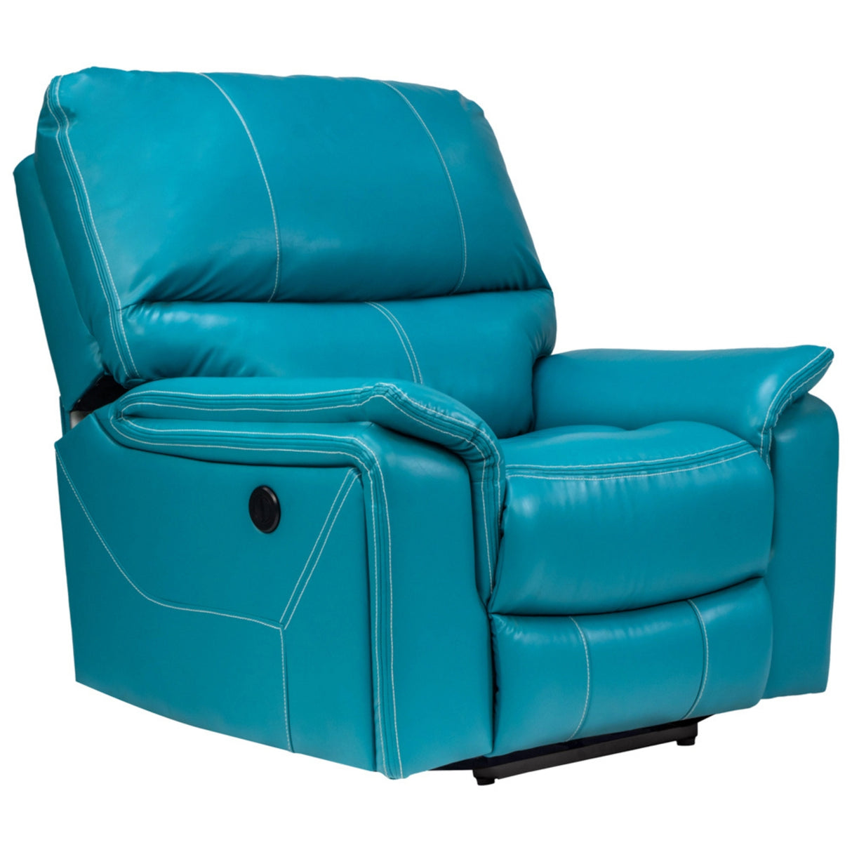 Brussels Rexine Recliner 1-Seater - Blue