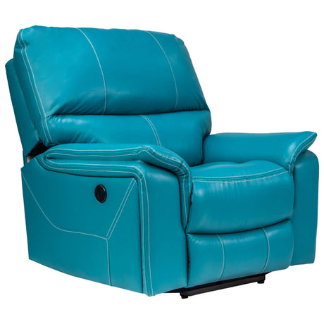Brussels Rexine Recliner 1-Seater - Blue
