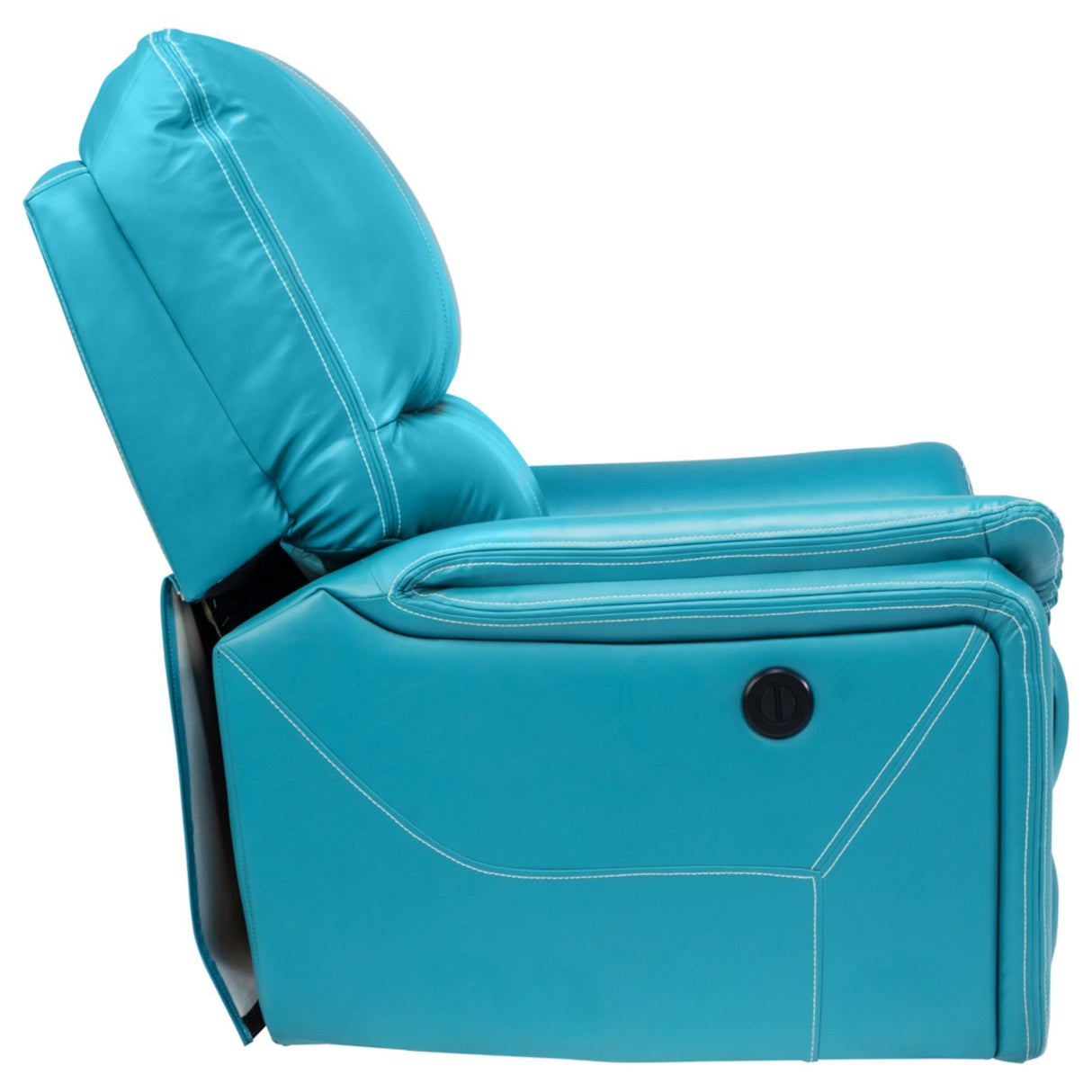 Brussels Rexine Recliner 1-Seater - Blue