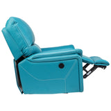 Brussels Rexine Recliner 1-Seater - Blue