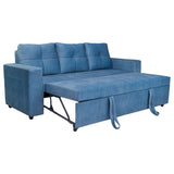 Budapest Premium Fabric Sofa Cum Bed - Blue