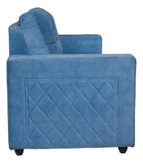 Budapest Premium Fabric Sofa Cum Bed - Blue