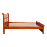 Cairo Classic Wooden Bed King Size - Teak Finish