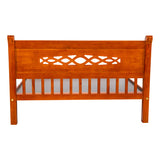 Cairo Classic Wooden Bed King Size - Teak Finish