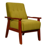 Clifton Wooden Sofa Set (3+1+1-Seater) - Teak Finish