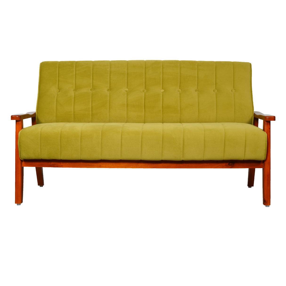 Clifton Wooden Sofa 3-Seater - Teak Finish