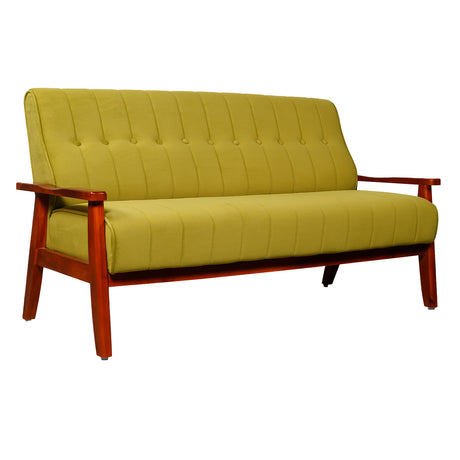 Clifton Wooden Sofa 3-Seater - Teak Finish