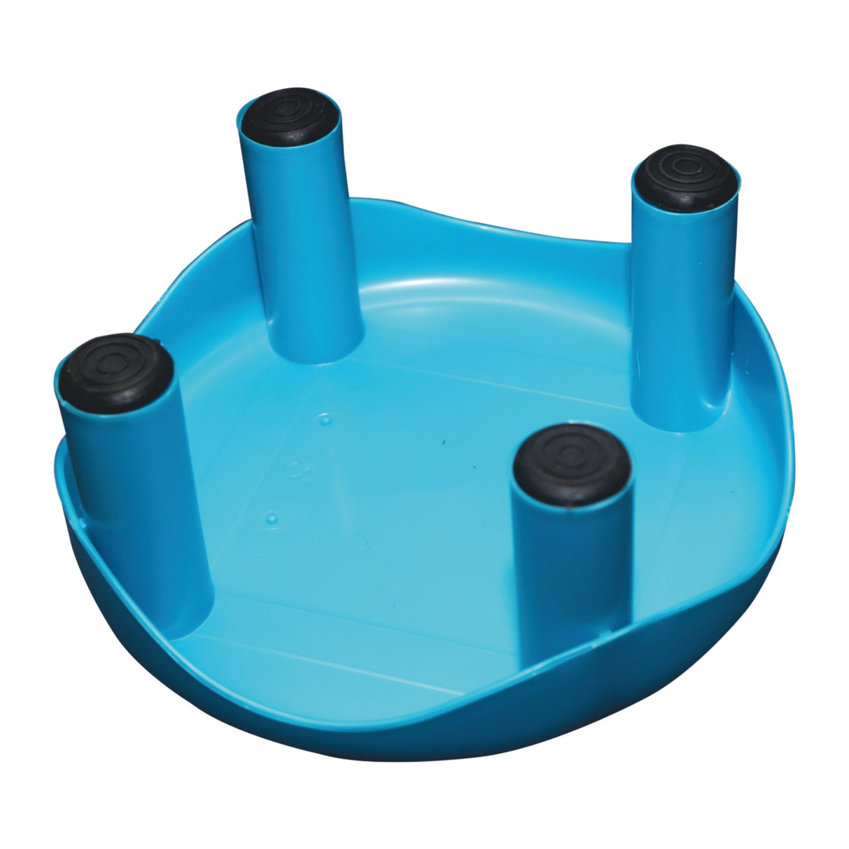 Settle Crest Plastic Foot Stool - Pearl Blue