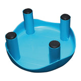 Settle Crest Plastic Foot Stool - Pearl Blue