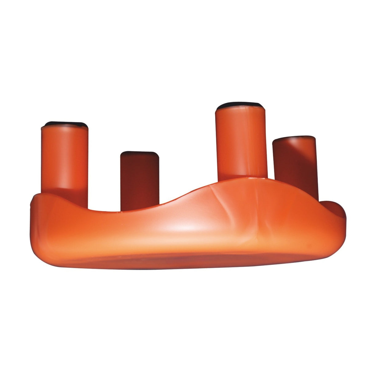 Settle Crest Plastic Foot Stool - Pearl Orange