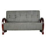 Dakota Wooden Sofa 3-Seater - Light Walnut Finish