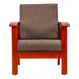 Dallas Classic Wooden Sofa Set (3+1+1 Seater) - Honey Finish