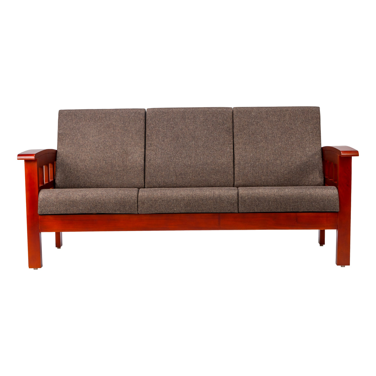 Dallas Classic Wooden Sofa 3-Seater - Honey Finish