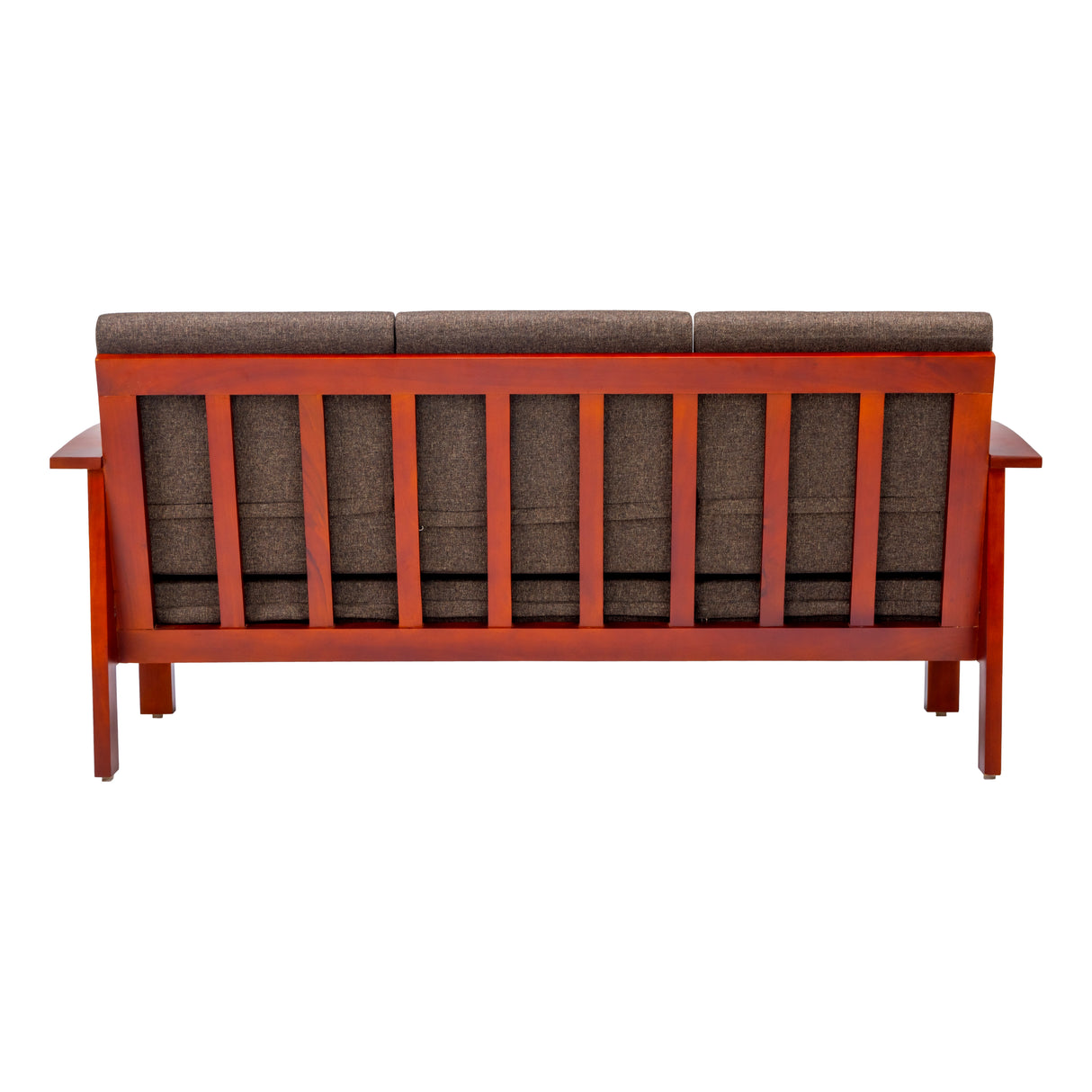 Dallas Classic Wooden Sofa 3-Seater - Honey Finish