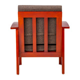 Dallas Classic Wooden Sofa 1-Seater - Honey Finish