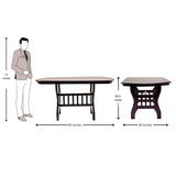 Kenmore Oval Wooden Top Dining Table 4-Seater - Light Walnut Finish