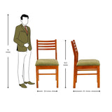 Bogota Comfortable Dining Chair - Teak Finish