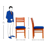 Malin Rustic Dining Chair - Teak Finish