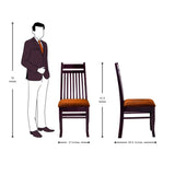 Yara Contemporary Dining Chair - Light Walnut Finish