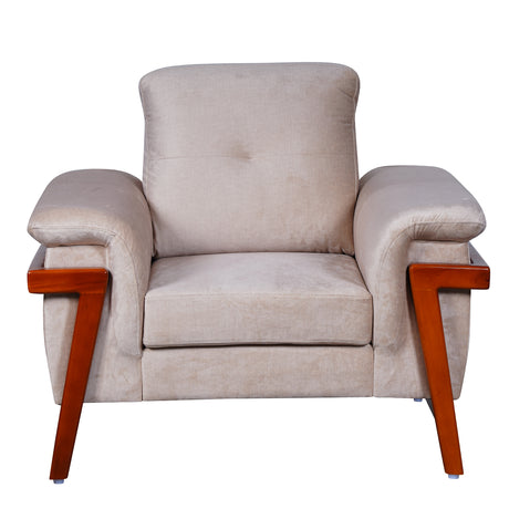Easton Fabric Sofa Set (3+1+1-Seater) - Beige
