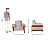 Easton Fabric Sofa Set (3+1+1-Seater) - Beige