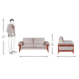 Easton Fabric Sofa Set (3+1+1-Seater) - Beige