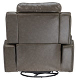 Edinburgh Elite Rexine Recliner 1-Seater - Dark Grey