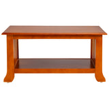 Ely Wooden Coffee Table - Teak Finish
