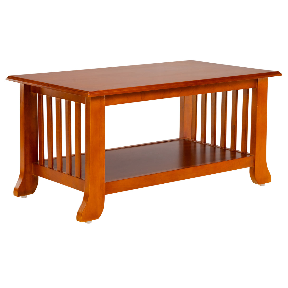 Ely Wooden Coffee Table - Teak Finish