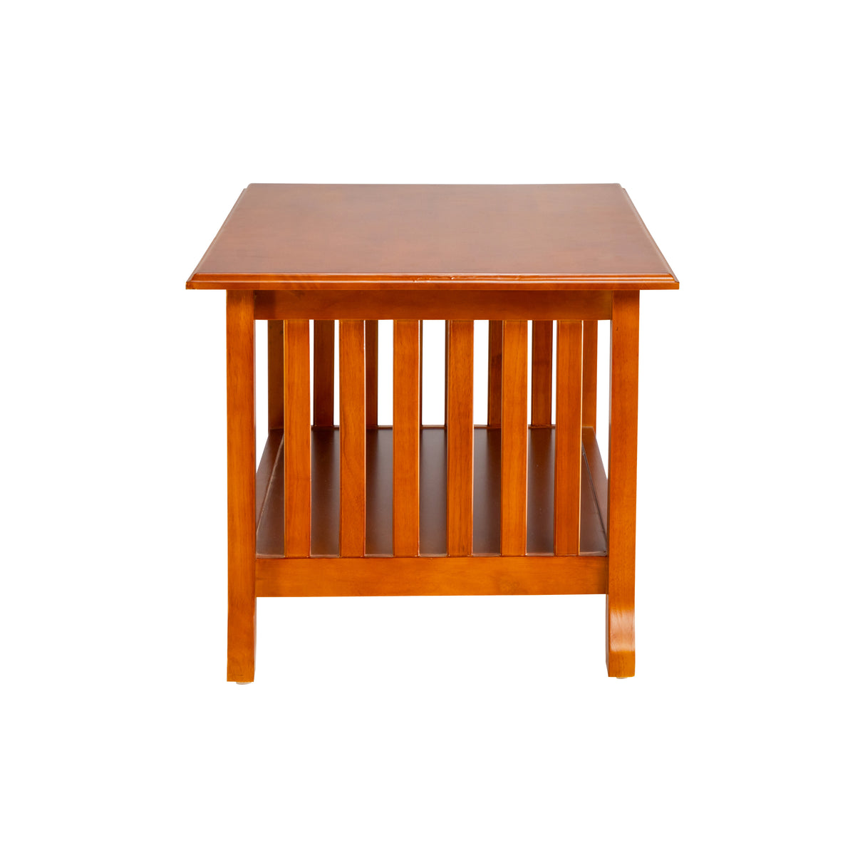 Ely Wooden Coffee Table - Teak Finish