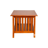 Ely Wooden Coffee Table - Teak Finish