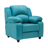 Emden Cozy Fabric Sofa 1-Seater - Blue