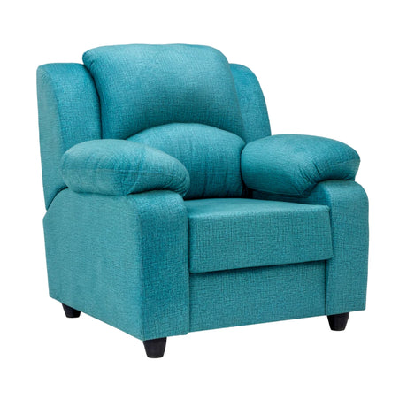 Emden Cozy Fabric Sofa 1-Seater - Blue