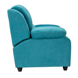 Emden Cozy Fabric Sofa 1-Seater - Blue