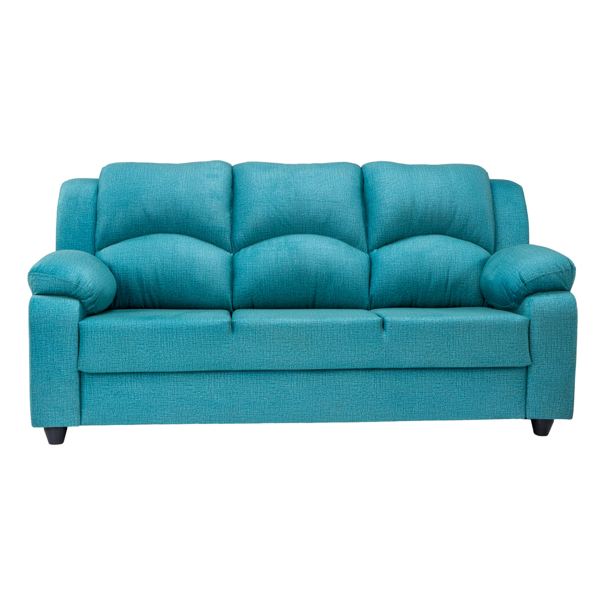Emden Cozy Fabric Sofa 3-Seater - Blue