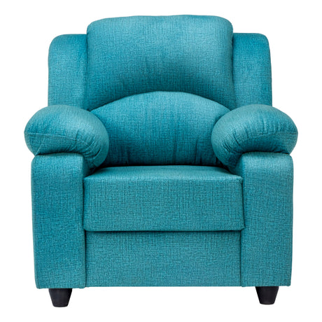 Emden Premium Fabric Sofa Set (3+1+1 Seater) - Blue